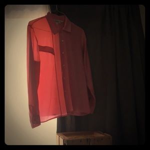 Retro Silky stripe blouse